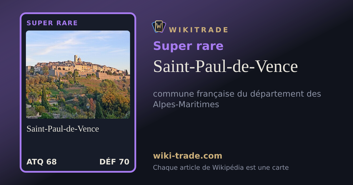 Saint-Paul-de-Vence — carte Super rare