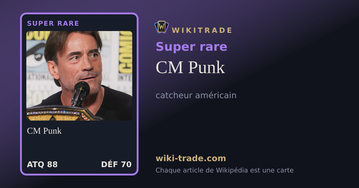 CM Punk — carte Super rare