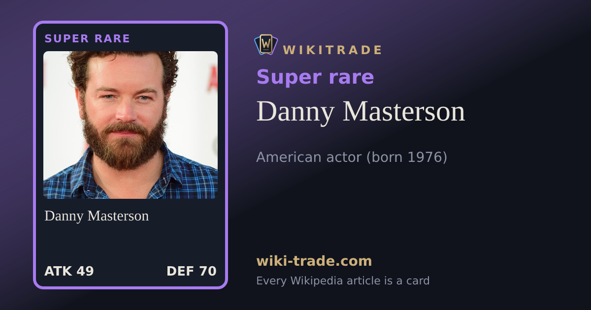 Danny Masterson — Super rare card