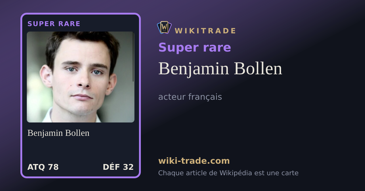 Benjamin Bollen — carte Super rare