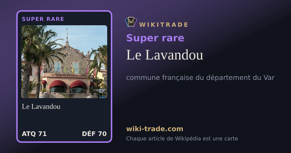 Le Lavandou — carte Super rare