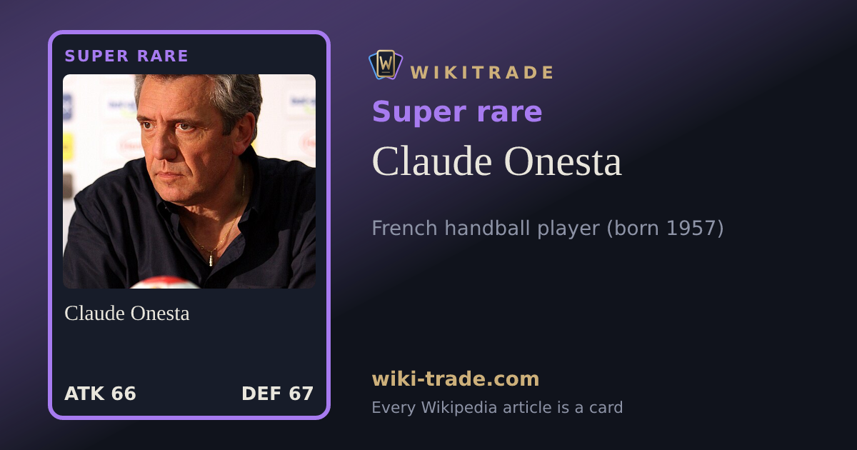 Claude Onesta — Super rare card