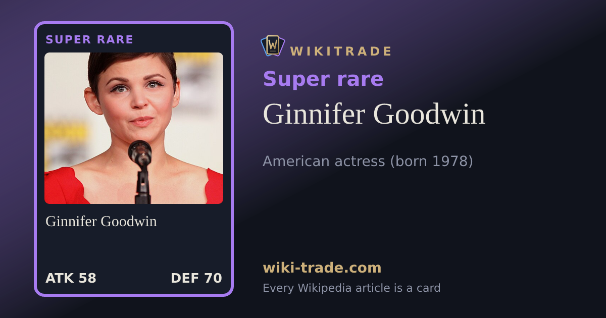 Ginnifer Goodwin — Super rare card