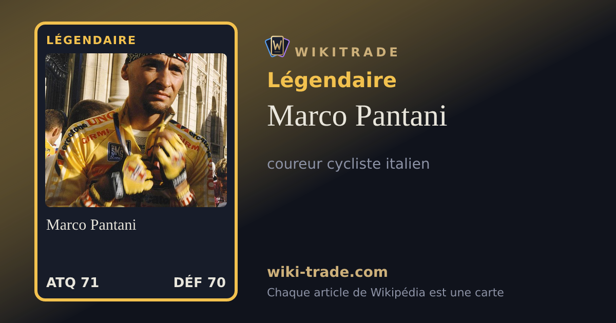 Marco Pantani — carte Légendaire