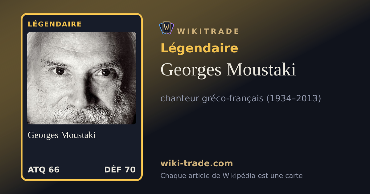Georges Moustaki — carte Légendaire