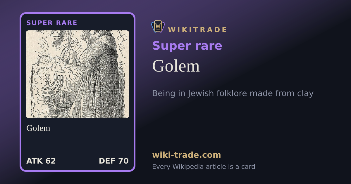 Golem — Super rare card
