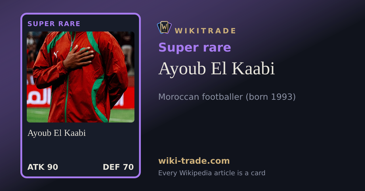 Ayoub El Kaabi — Super rare card