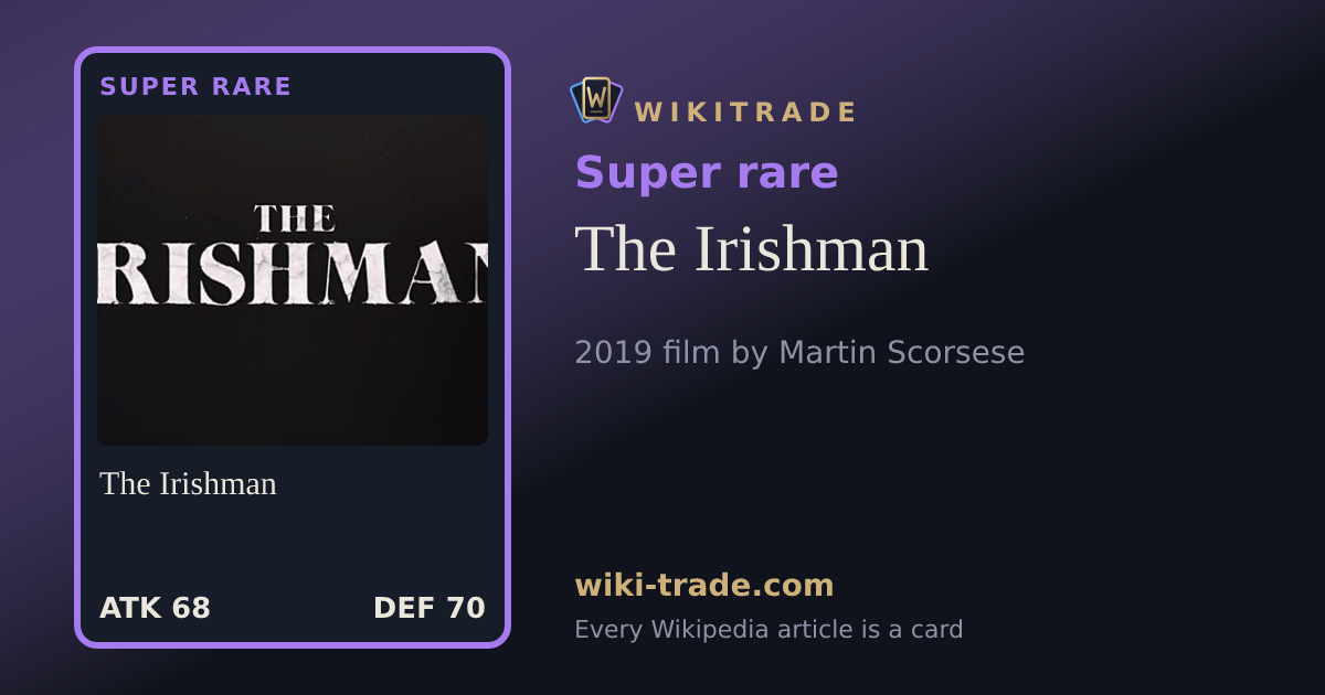 The Irishman — Super rare card