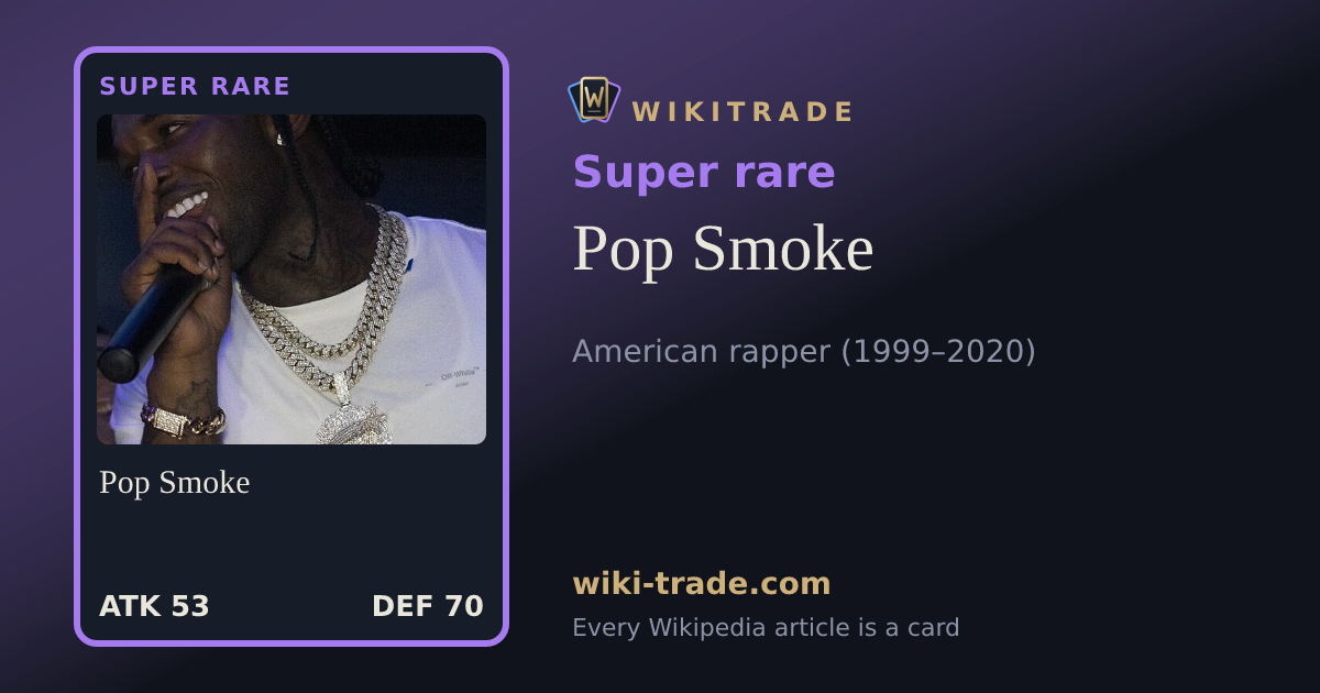 Pop Smoke — Super rare card