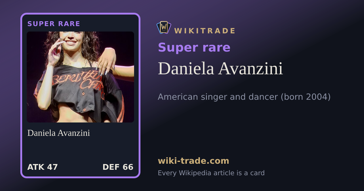Daniela Avanzini — Super rare card