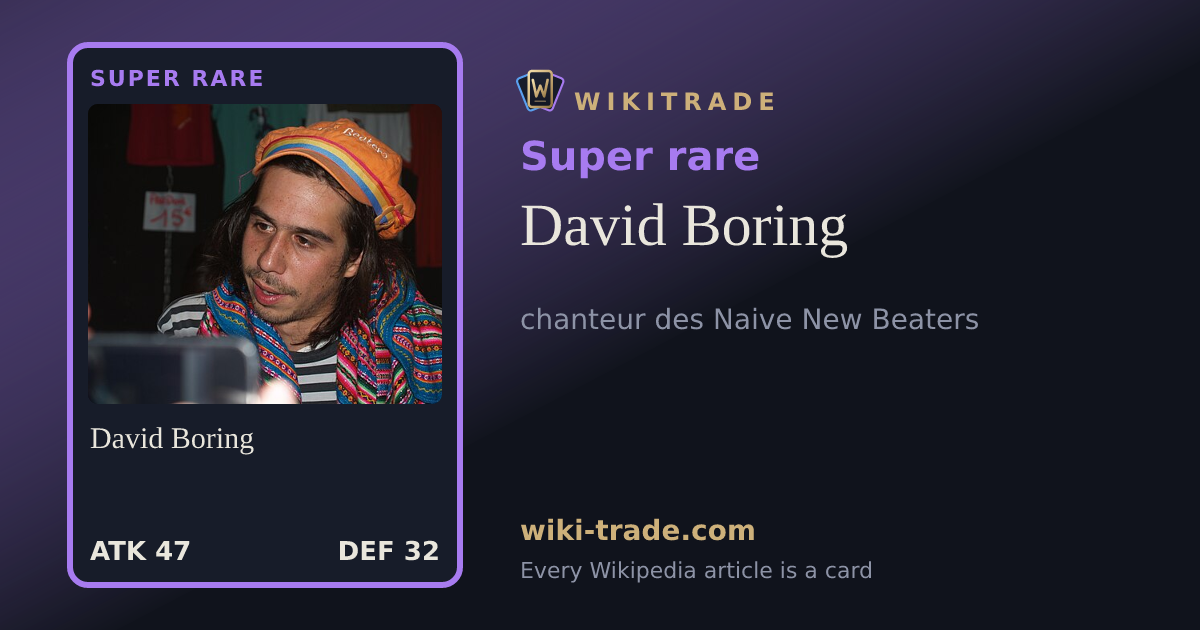 David Boring — Super rare card