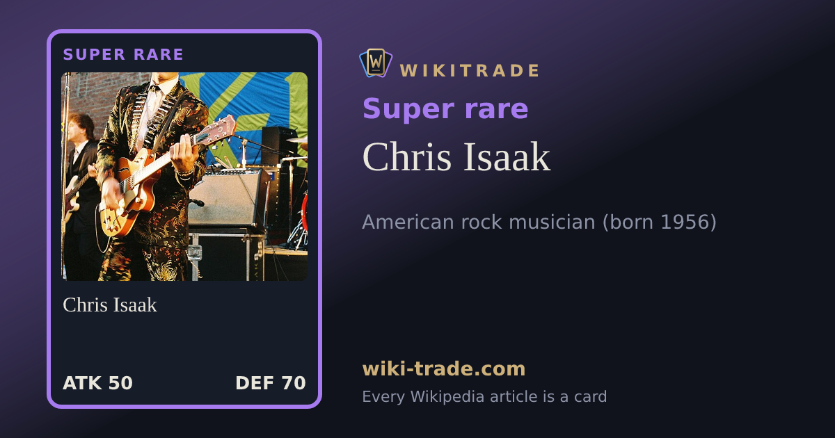 Chris Isaak — Super rare card