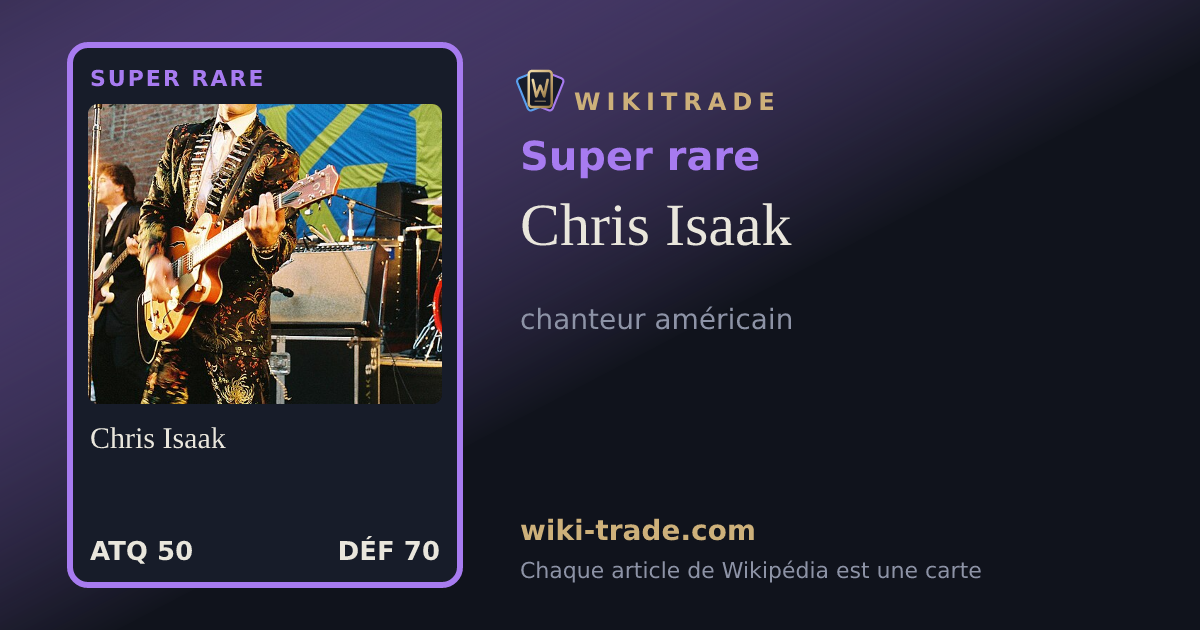 Chris Isaak — carte Super rare