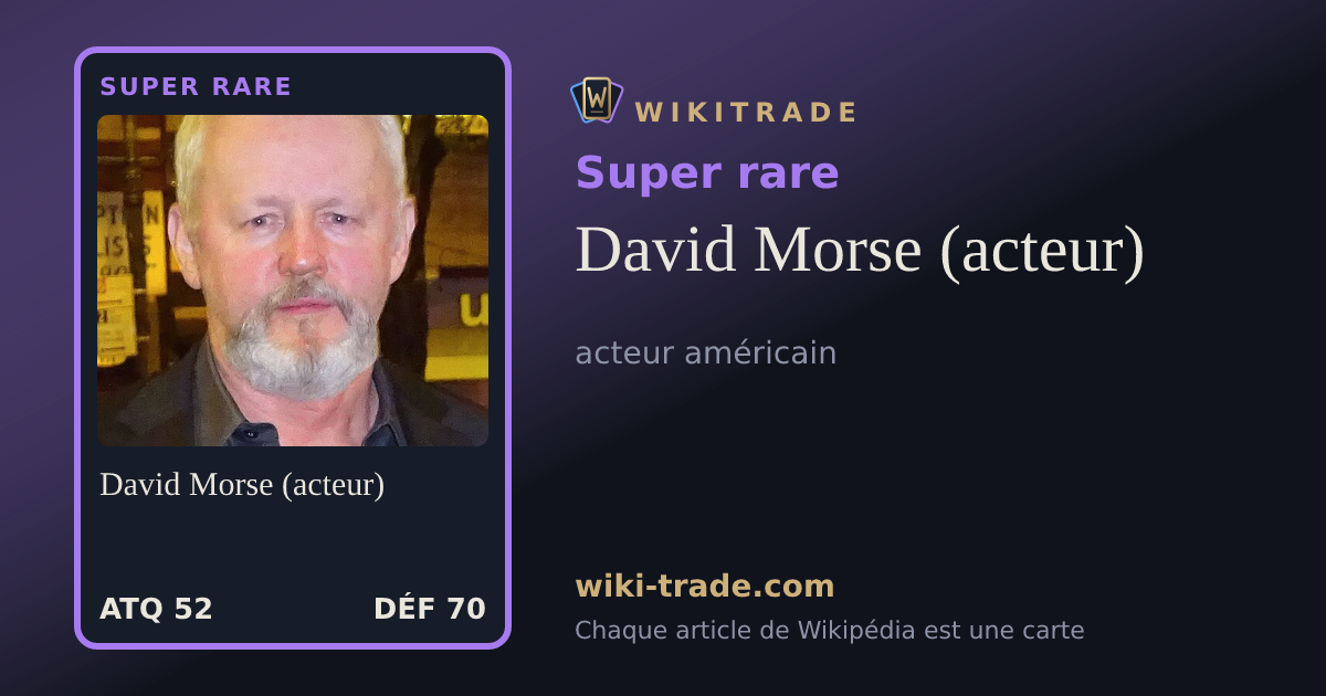 David Morse (acteur) — carte Super rare