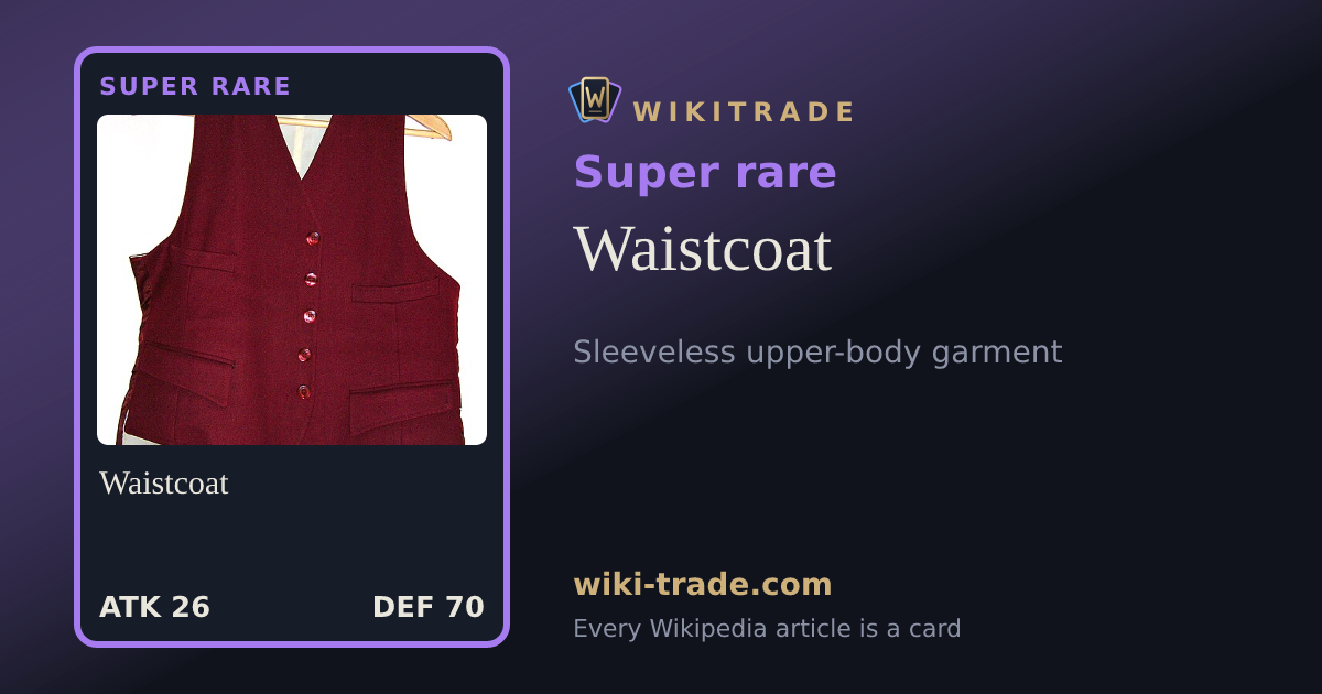 Waistcoat — Super rare card