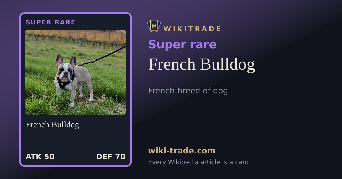 French Bulldog — Super rare card