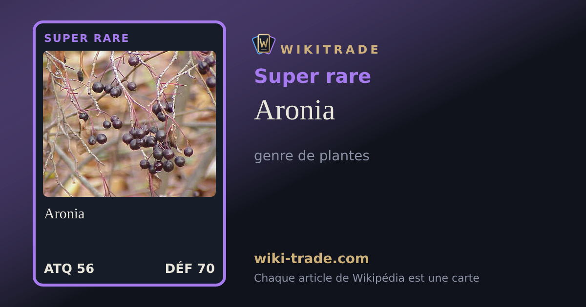 Aronia — carte Super rare