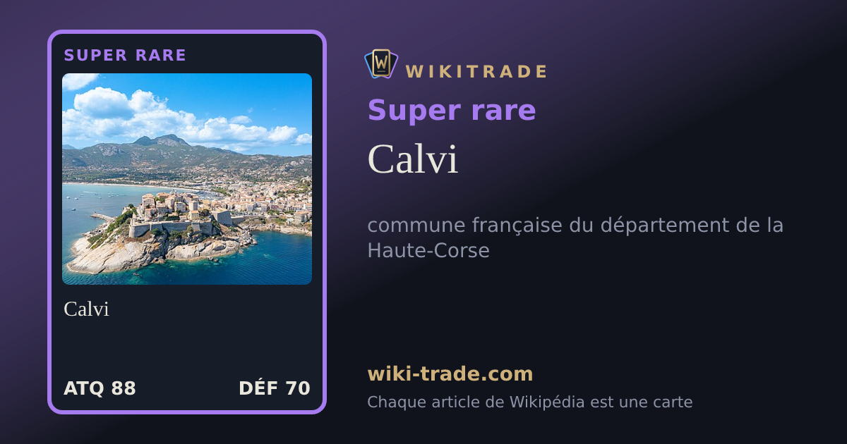 Calvi — carte Super rare