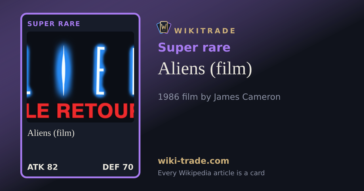 Aliens (film) — Super rare card