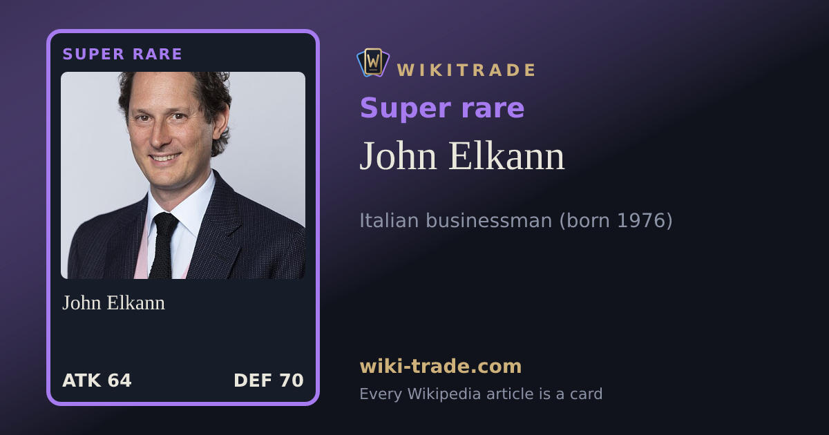 John Elkann — Super rare card