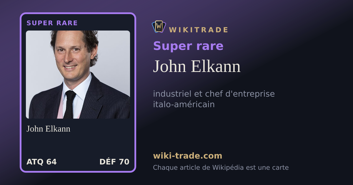 John Elkann — carte Super rare
