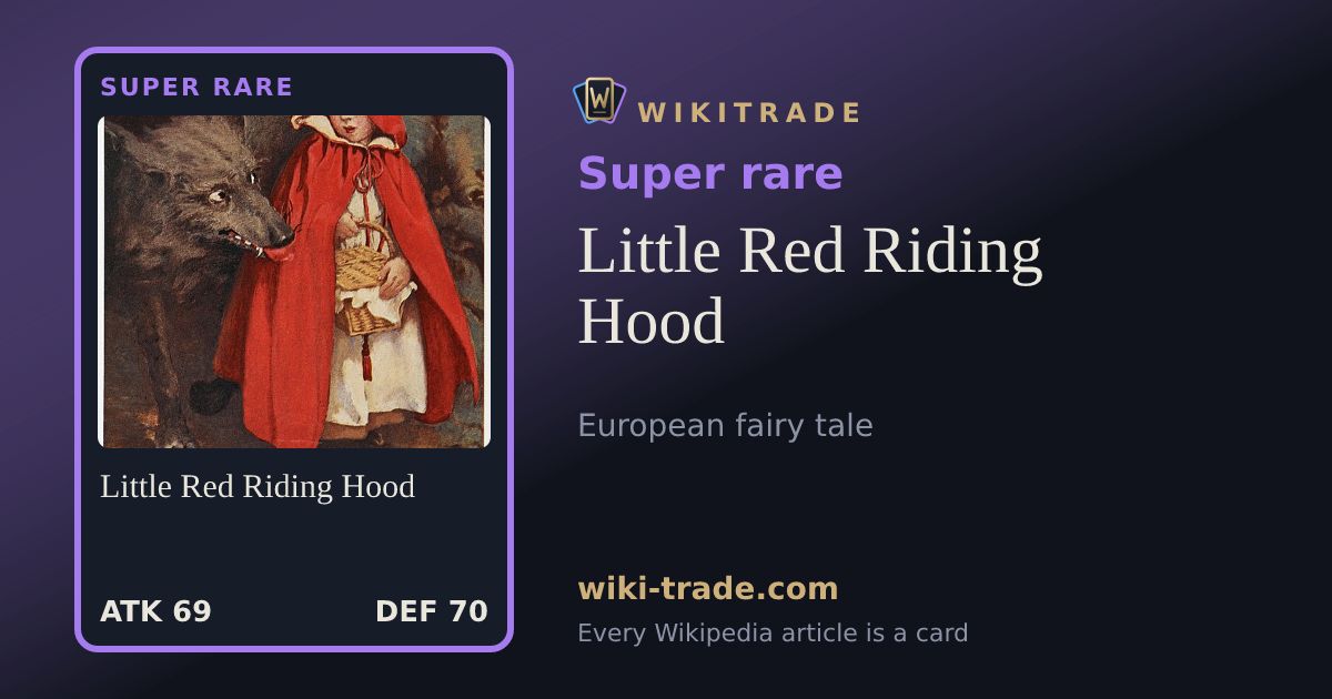 Little Red Riding Hood — Super rare card
