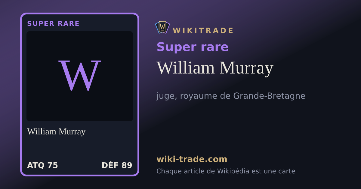 William Murray — carte Super rare