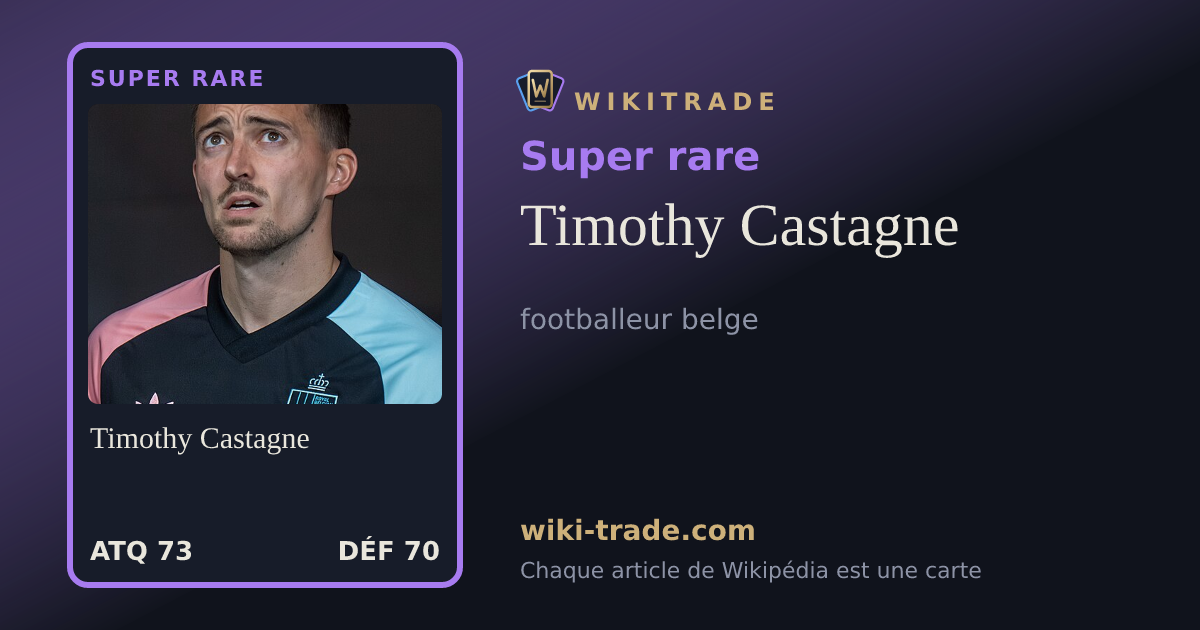 Timothy Castagne — carte Super rare