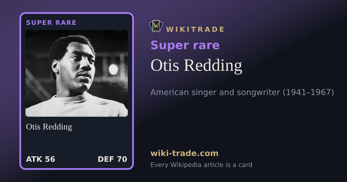 Otis Redding — Super rare card