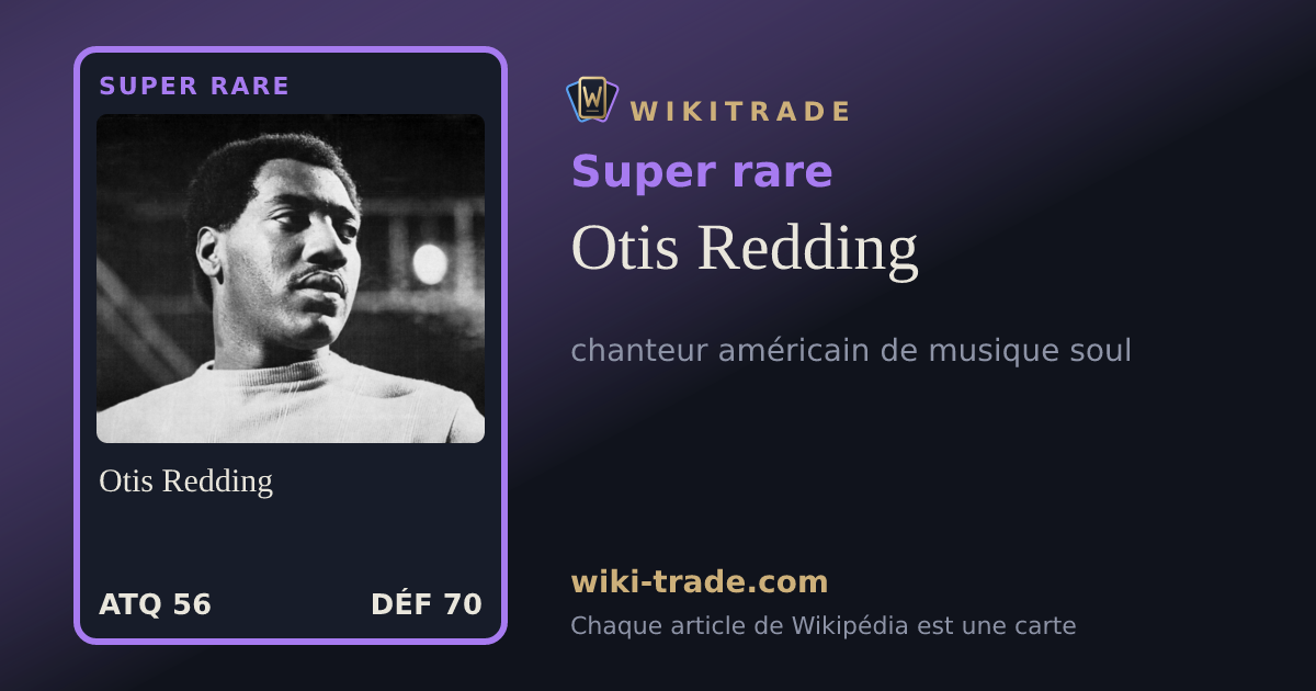 Otis Redding — carte Super rare