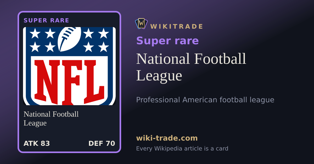 National Football League — Super rare card