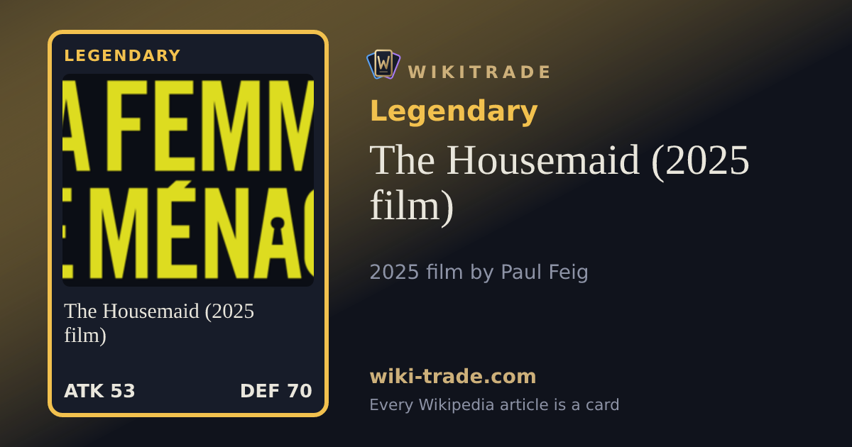 The Housemaid (2025 film) — Legendary card