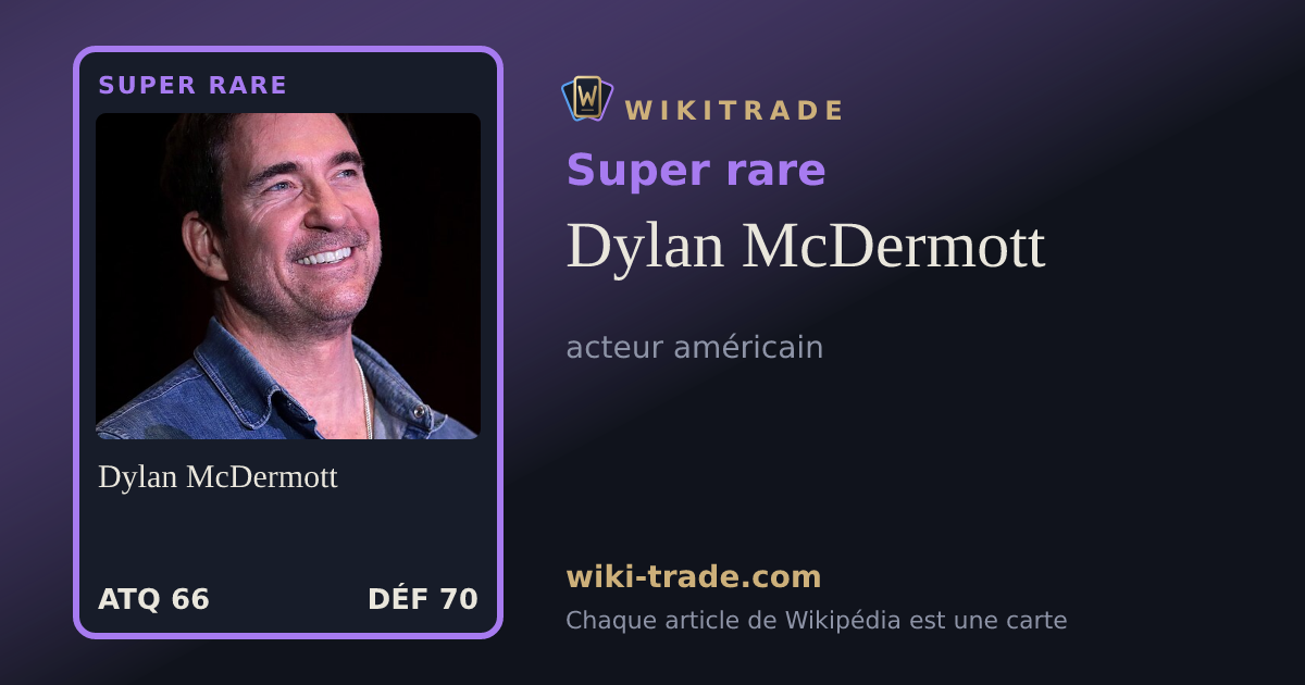 Dylan McDermott — carte Super rare