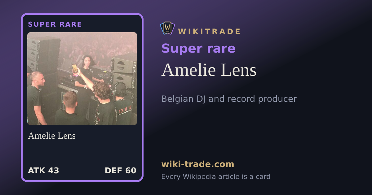 Amelie Lens — Super rare card