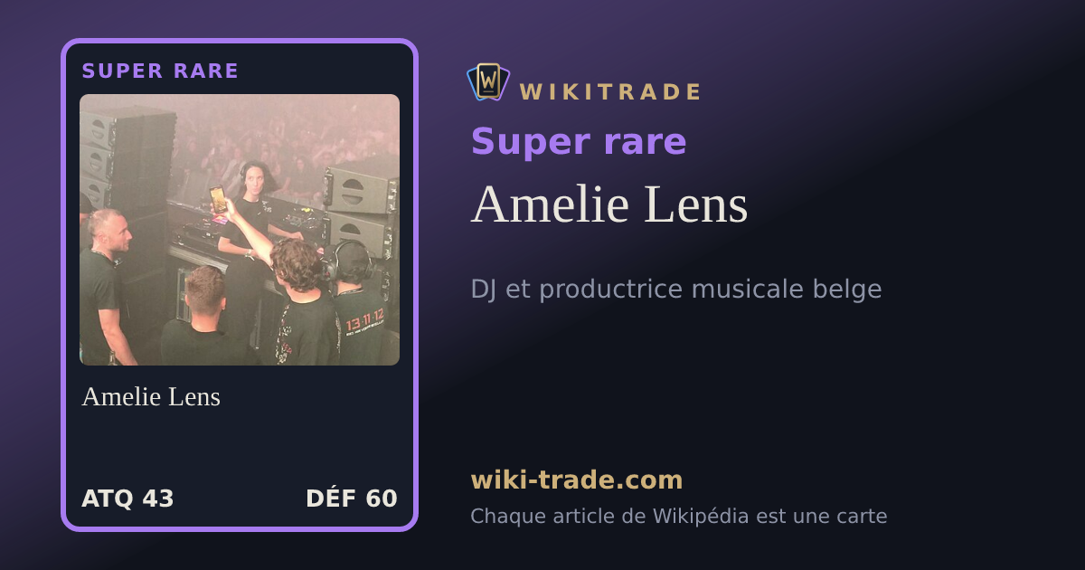 Amelie Lens — carte Super rare