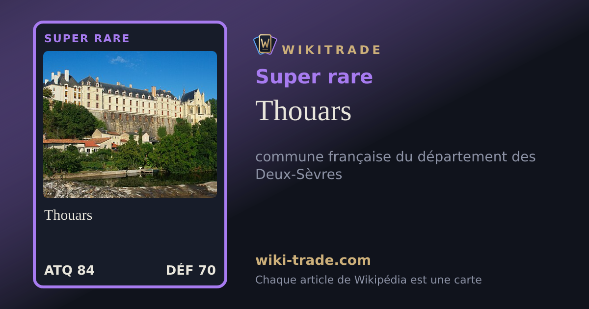 Thouars — carte Super rare