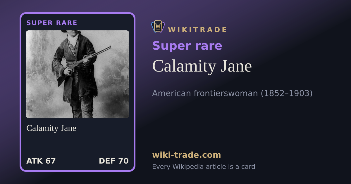 Calamity Jane — Super rare card
