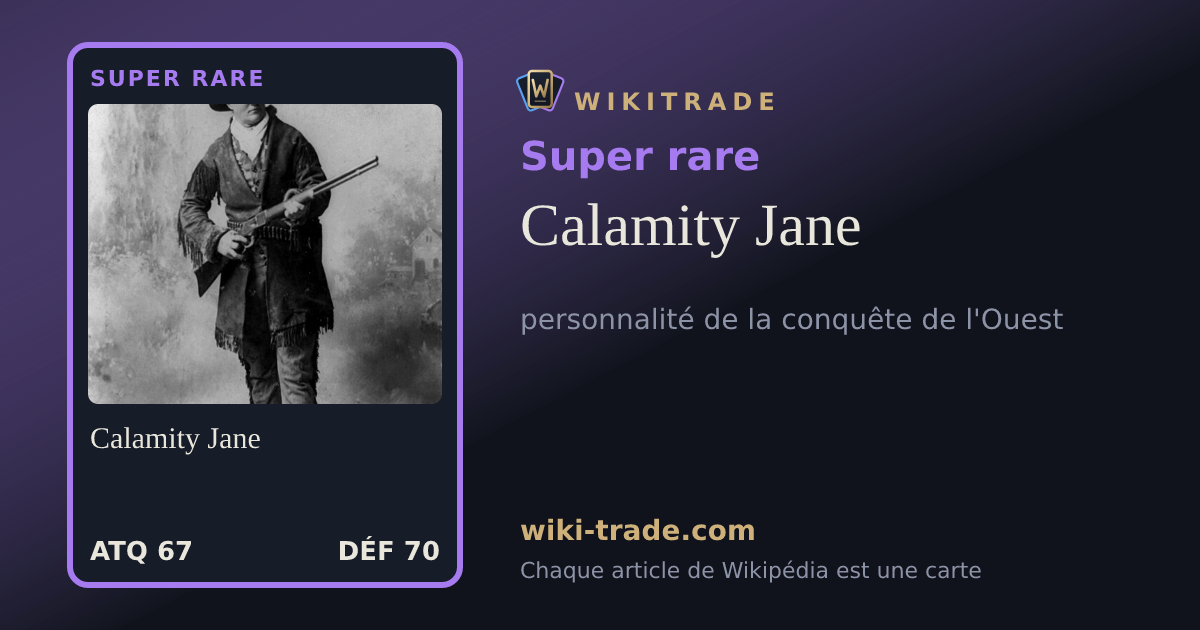 Calamity Jane — carte Super rare