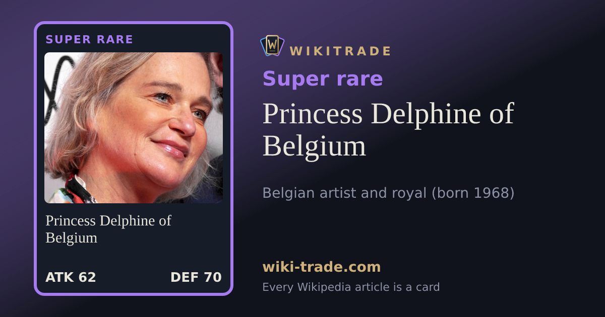 Princess Delphine of Belgium — Super rare card
