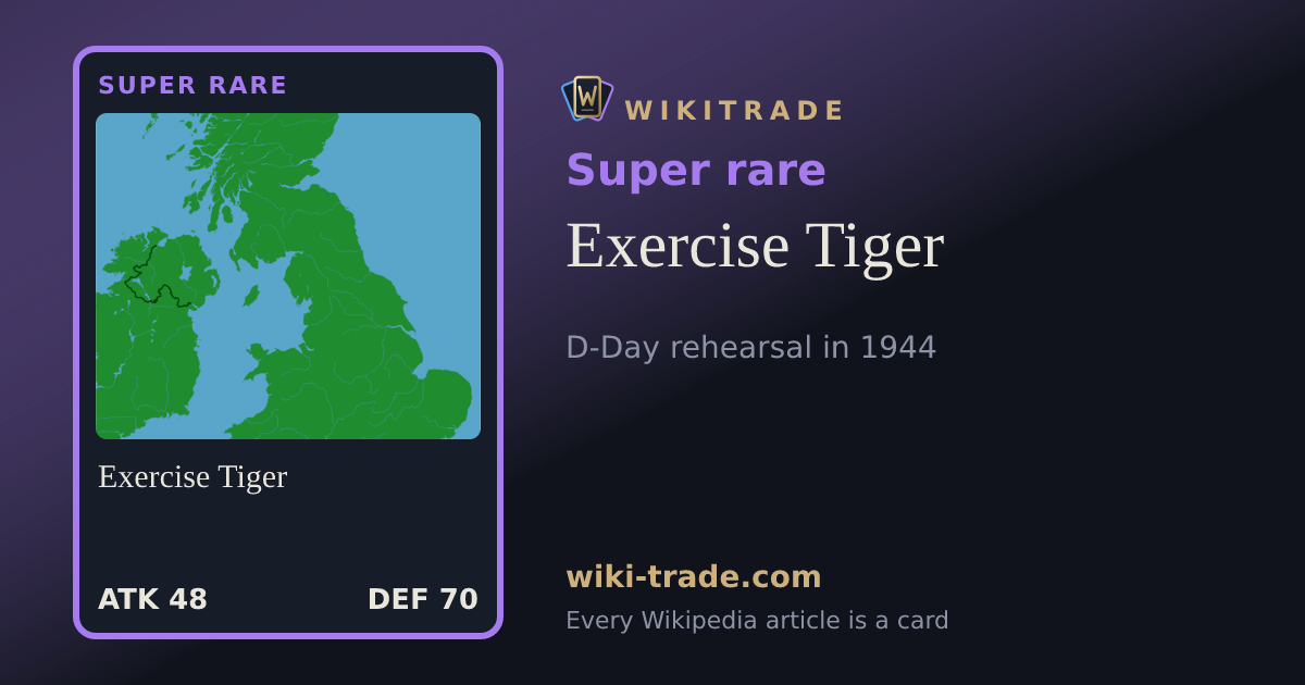 Exercise Tiger — Super rare card