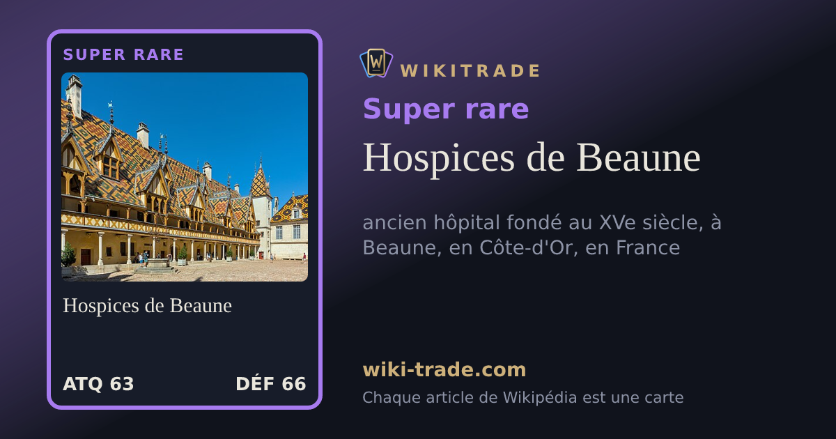 Hospices de Beaune — carte Super rare