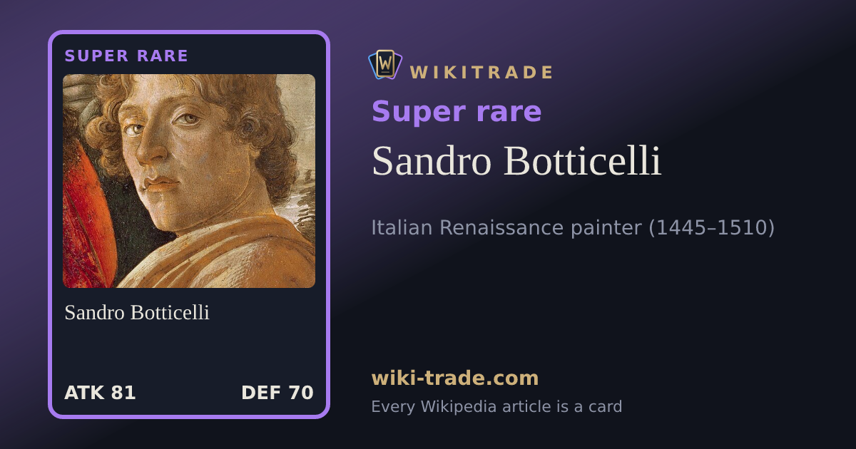 Sandro Botticelli — Super rare card