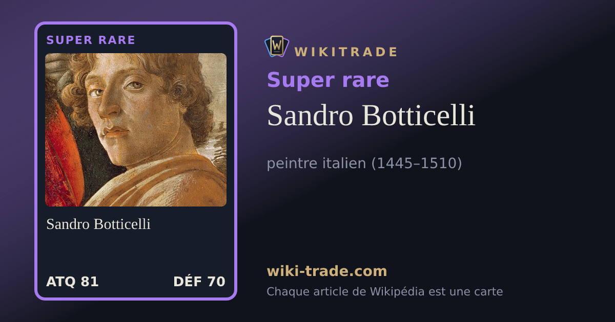 Sandro Botticelli — carte Super rare
