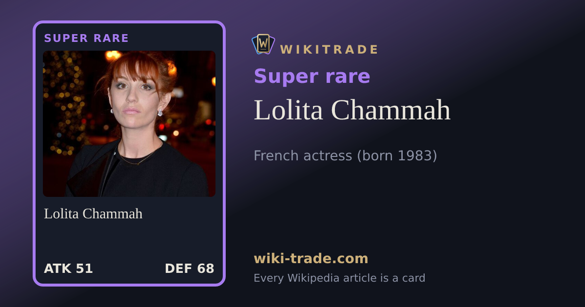 Lolita Chammah — Super rare card