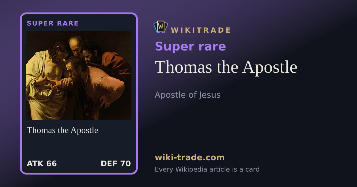 Thomas the Apostle — Super rare card