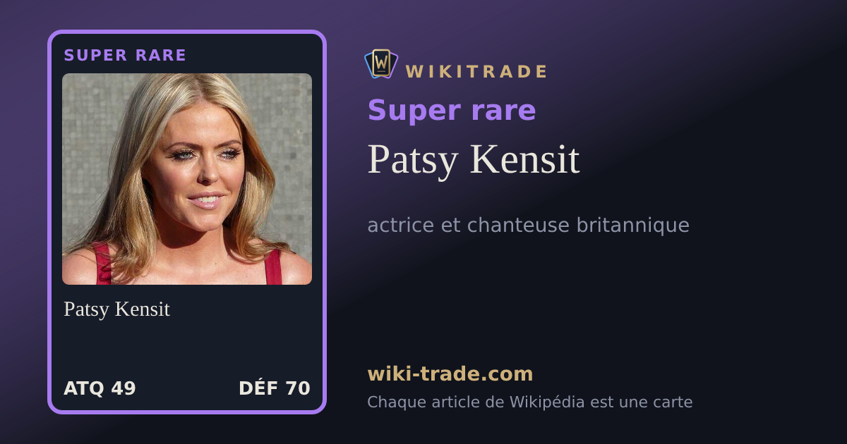 Patsy Kensit — carte Super rare