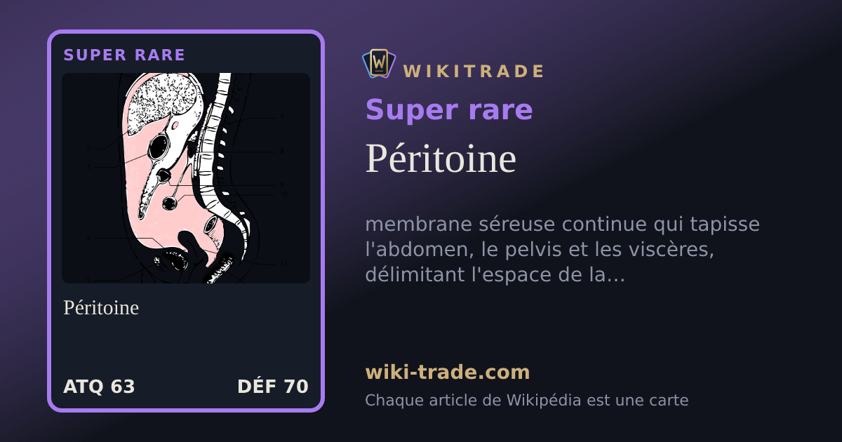 Péritoine — carte Super rare