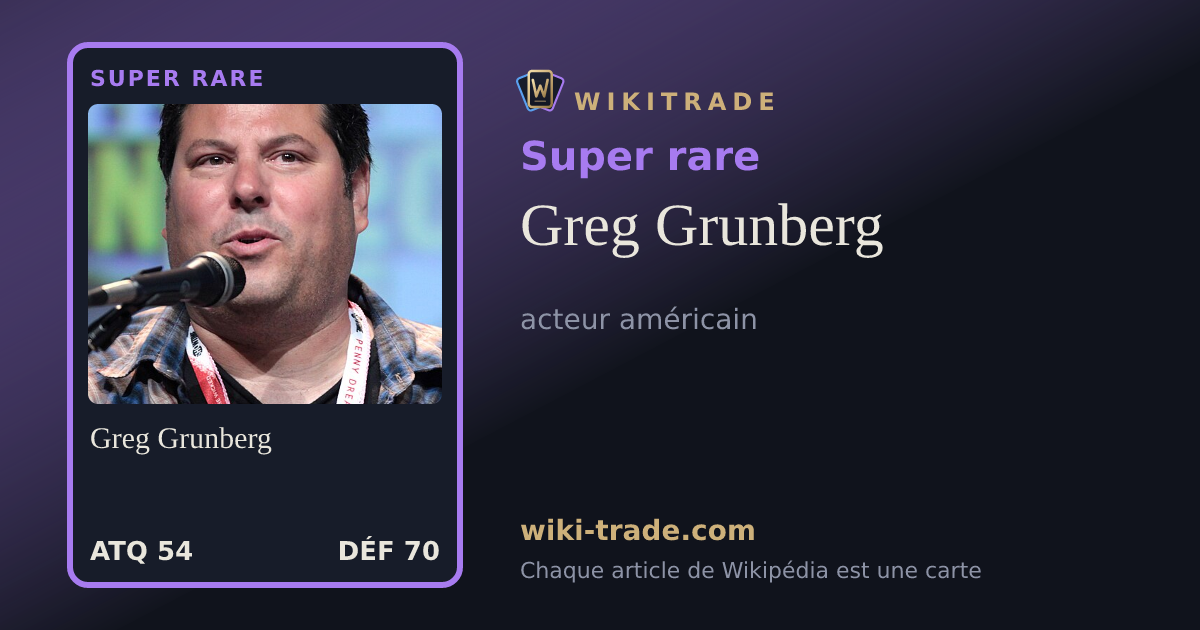 Greg Grunberg — carte Super rare