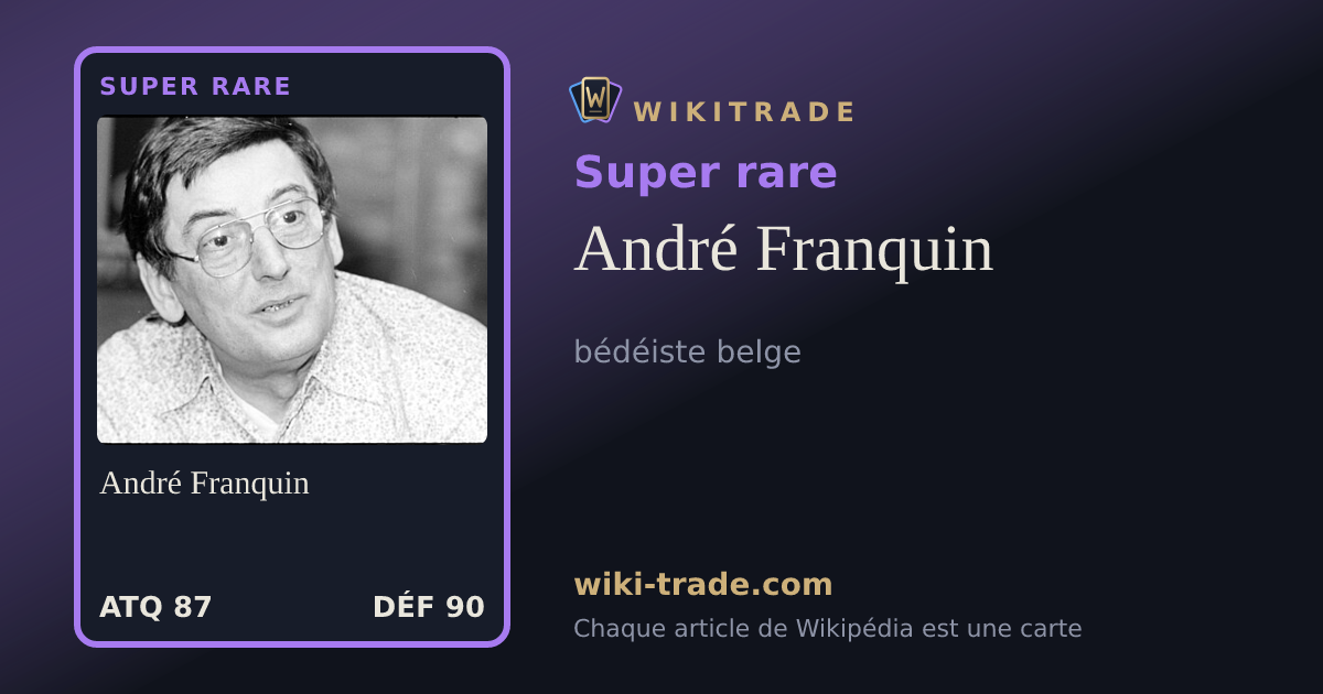 André Franquin — carte Super rare