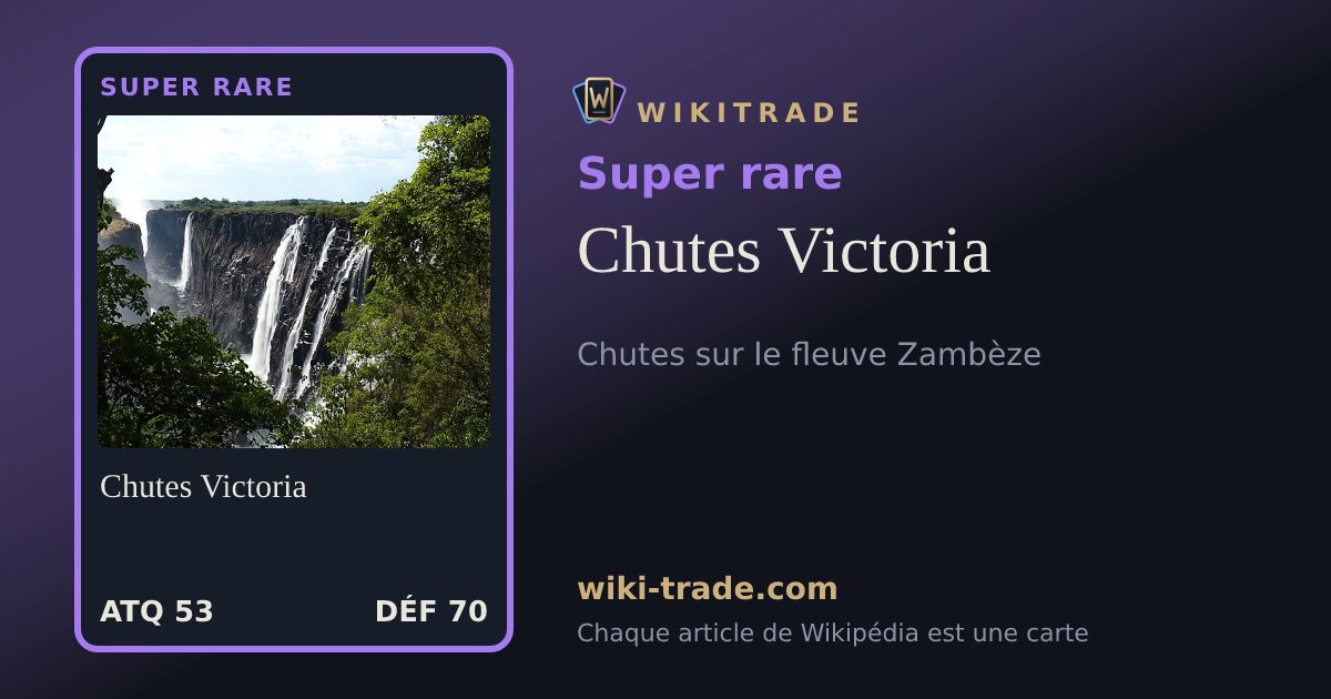 Chutes Victoria — carte Super rare